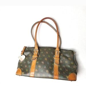 Dooney & Bourke monogram bag purse pink blue green multicolor